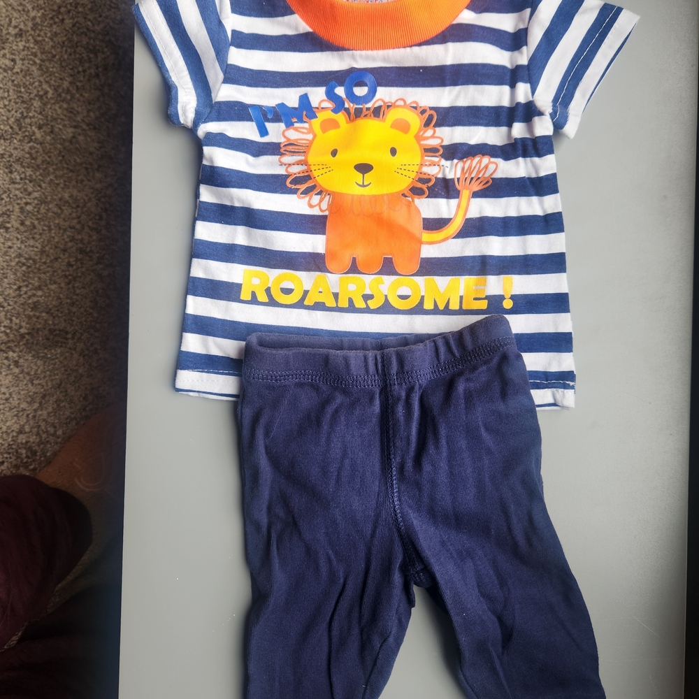Swiggles Blue and Orange Lion Outfit